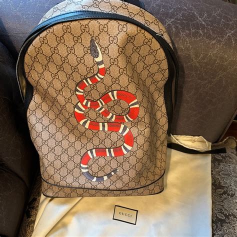 gucci snake backpack replica|gucci blue backpack.